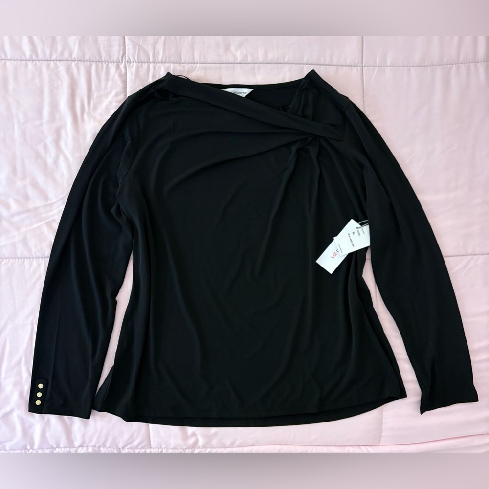 New! Black long sleeve top